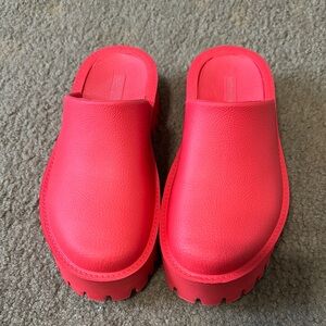 Jeffrey Campbell Red Slip-On Clogs